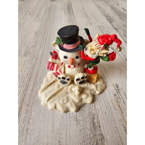 Enesco elf skipper snowman bear North Pole village Al figurine accessory Xmas de - Picture 1 of 8